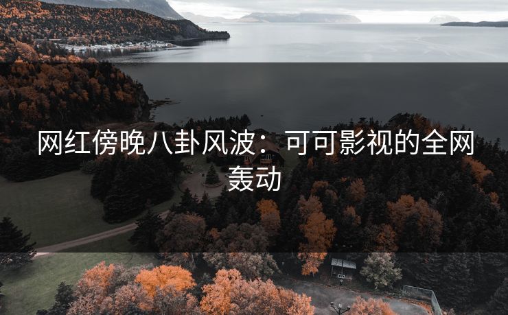 网红傍晚八卦风波：可可影视的全网轰动